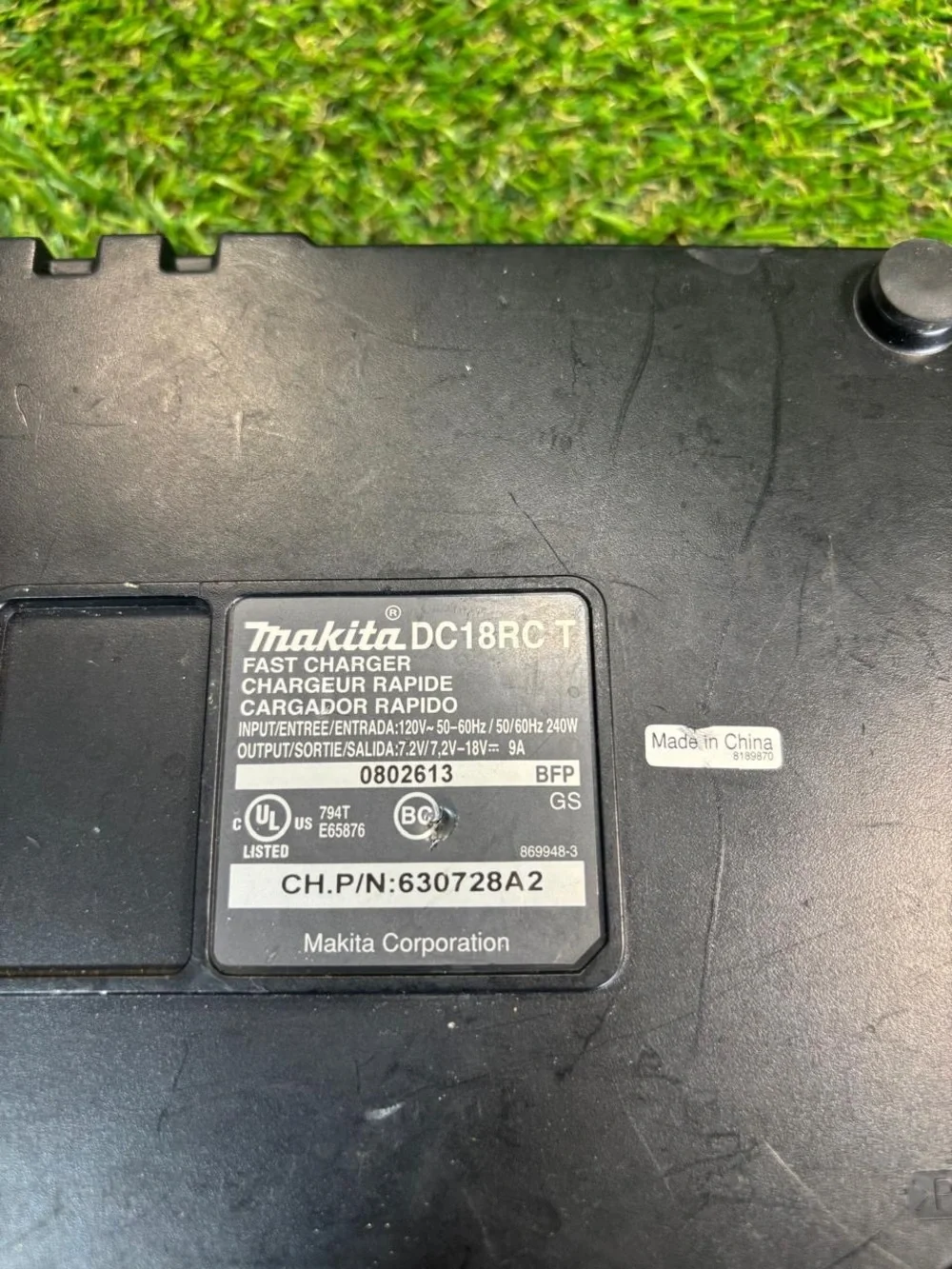 Makita DC18RC Black Battery Charger for 7.2-18V Li-ion & Ni-MH - Picture 3 of 3